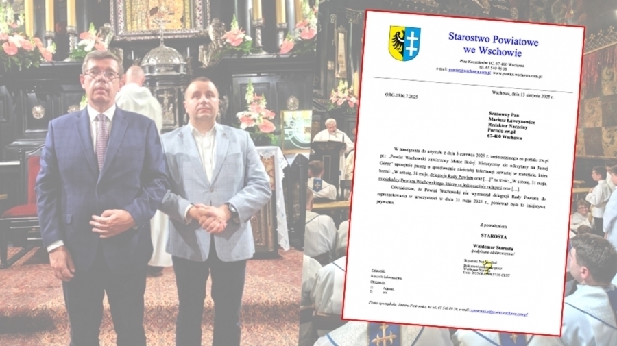 Sprostowanie do artykułu Powiat Wschowski zawierzony Matce Bożej. Historyczny akt odczytany na Jasnej Górze