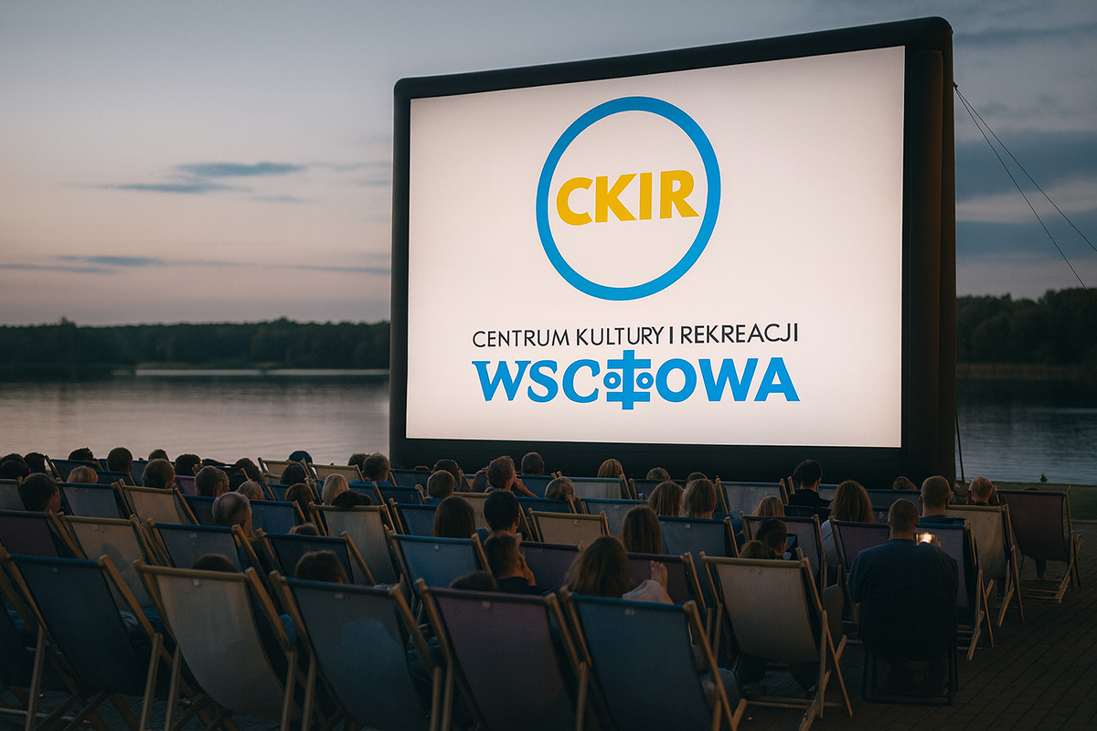 Kino nad jeziorem w Lginiu. Grafika poglądowa
