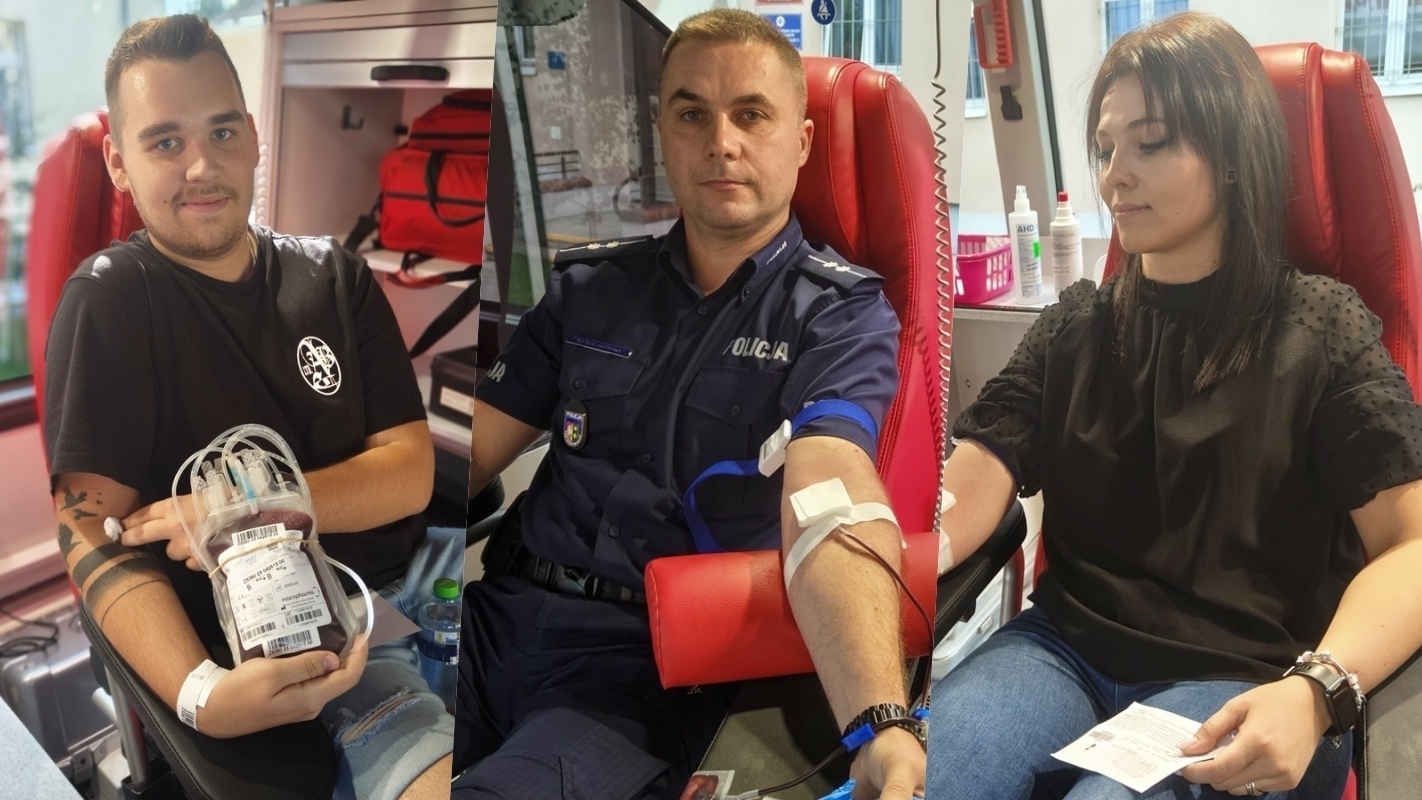 Oddali krew przed komendą. Zebrano ponad 8 litrów życiodajnego płynu