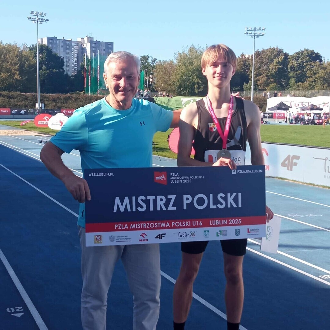 Wschowski lekkoatleta numer jeden w Polsce. Gustaw Dziełakowski z podwójnym mistrzostwem