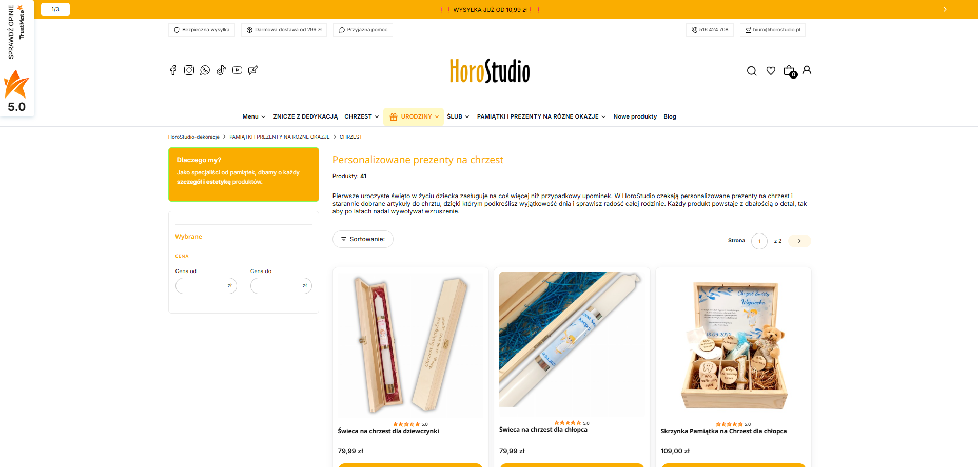 Najpiękniejsze personalizowane prezenty na chrzest dla dziewczynki i chłopca