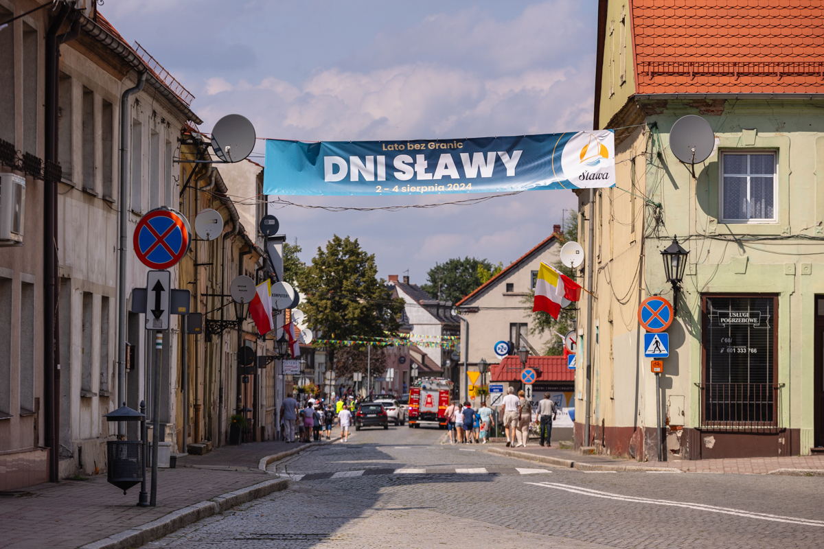 Ulice miasta podczas Dni Sławy