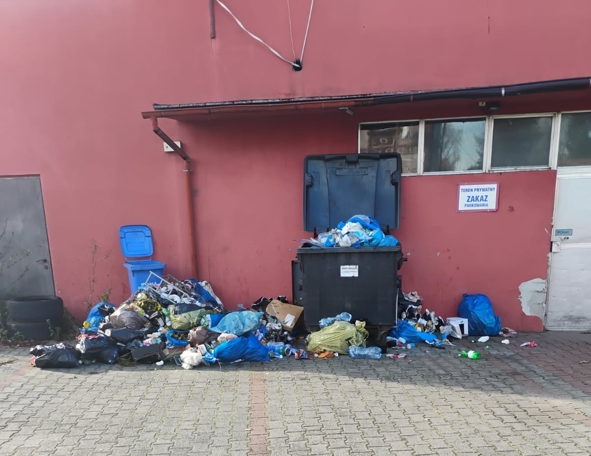 Sterta śmieci na ul. Garbarskiej. Ekspert ostrzega przy takich zaniedbaniach mogą pojawić się szczury