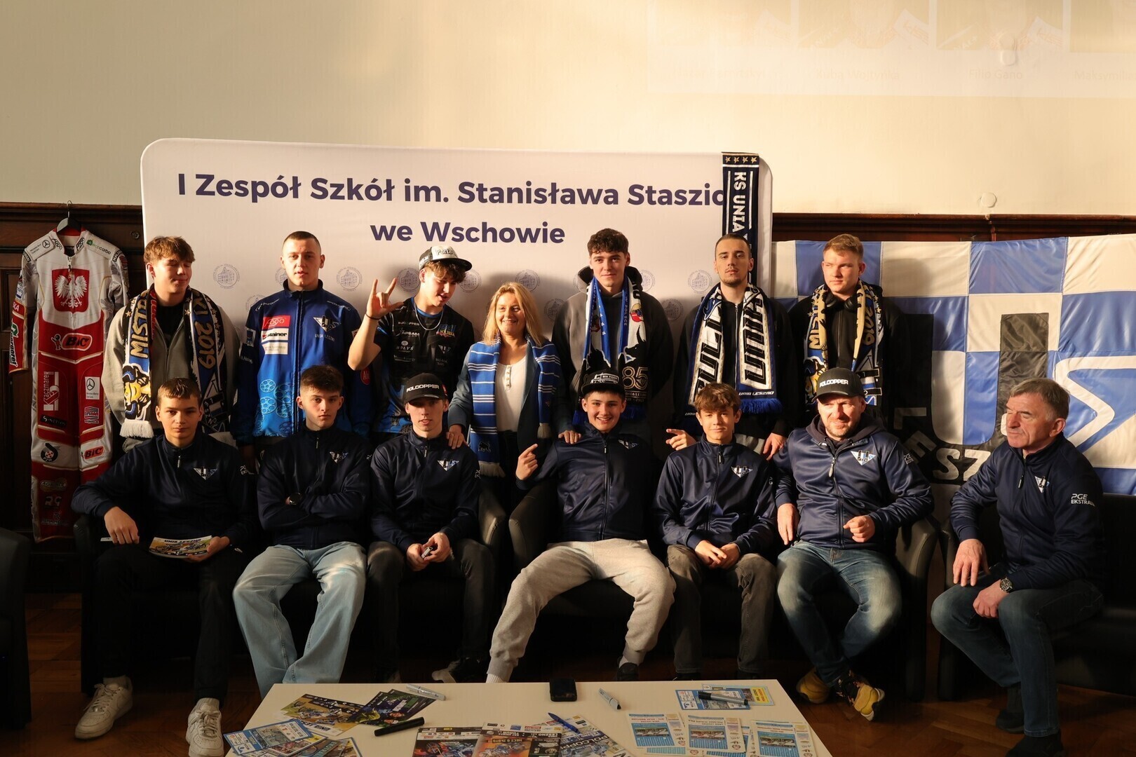 Żużlowcy Unii Leszno w Staszicu. Młodzi sportowcy spotkali się z uczniami