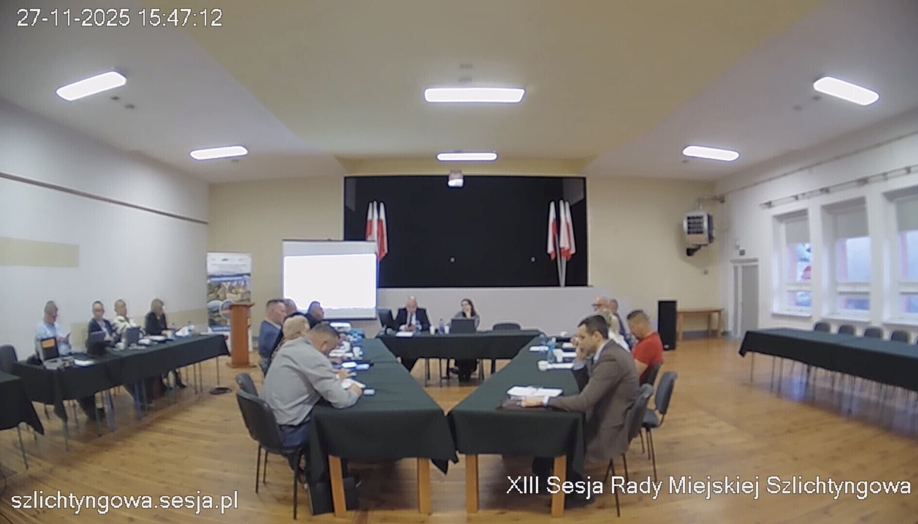 Rada Miejska podczas wystąpienia Justyny Urbaniak
