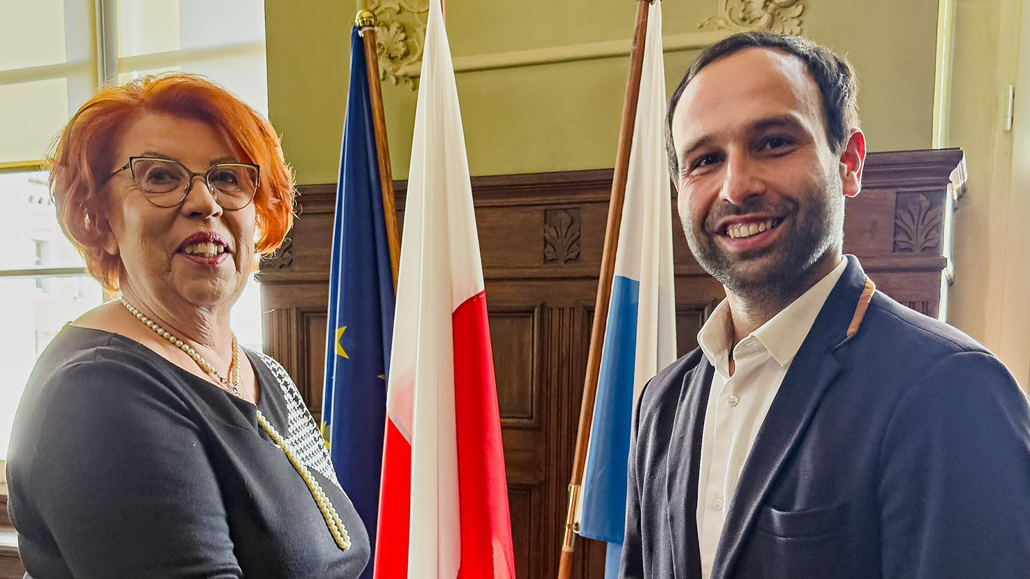 Aleksander Ziemek podczas zaprzysiężenia na radnego Rady Miejskiej we Wschowie