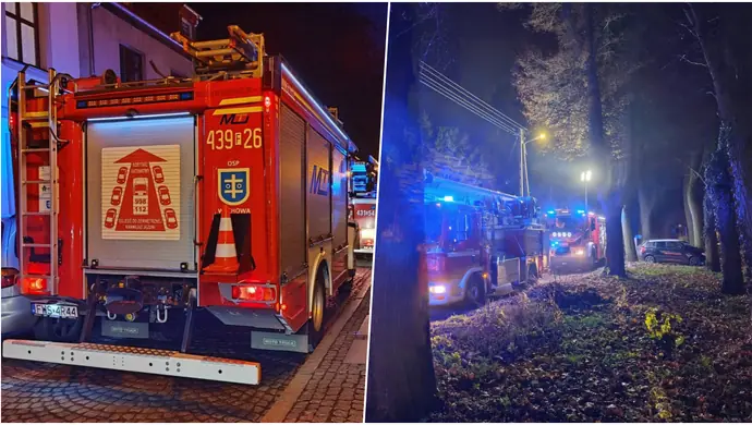 Dwa pożary w jeden wieczór. Służby interweniowały na Ratuszowej i Orzechowej