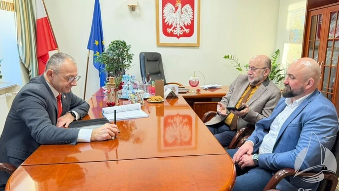 Burmistrz Sławy rozmawiał z wojewodą. Tematem spotkania przekazanie gruntów