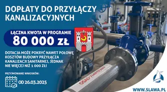 Gmina Sława dopłaci 1000 zł na przyłącze. Wnioski od 25 marca
