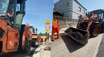 Powiat Wschowski przebudowuje drogę w Lginiu. Co słychać na placu budowy?