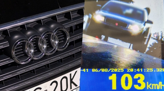 103 km/h przez Dryżynę. Kierowca Audi stracił prawo jazdy na trzy miesiące