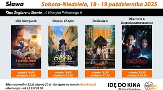 Kino Żeglarz z czterema premierami. Repertuar na weekend 18-19 października