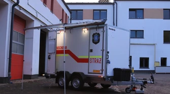 OSP Wschowa chwali się wielozadaniową przyczepą. Nowy sprzęt zyskali dzięki sponsorom