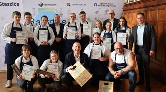 Lubuski Rarytas w I ZS we Wschowie. Tomasz Proc poprowadził warsztaty kulinarne