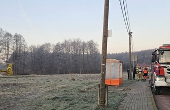 Wypadek w Radzyniu. Maszyna do wiercenia studni przygniotła mężczyznę