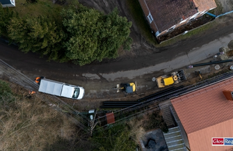 Lgiń rozkopany ale to dobra wiadomość. Droga będzie jak nowa