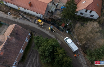 Lgiń rozkopany ale to dobra wiadomość. Droga będzie jak nowa