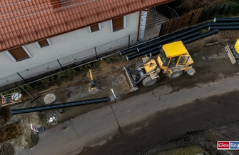 Lgiń rozkopany ale to dobra wiadomość. Droga będzie jak nowa