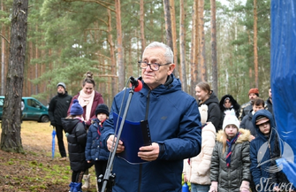 W lesie pod Szreniawąoddali hołd Żołnierzom Wyklętym