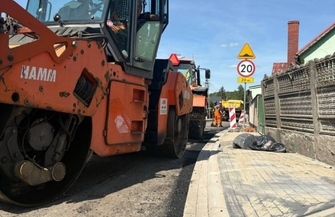 Powiat Wschowski przebudowuje drogę w Lginiu. Co słychać na placu budowy
