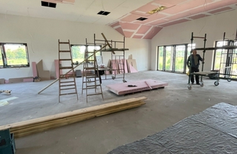 Sala wiejska w Kandlewie w budowie. Mieszkańcy doczekają się jej w listopadzie