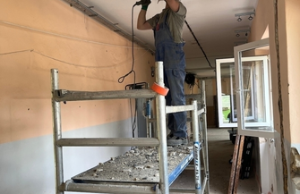 Termomodernizacja szkoły w Osowej Sieni. Prace idą pełną parą ZDJĘCIA