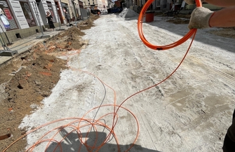 Chodniki z granitu do końca sierpnia. Deptak na Bohaterów Westerplatte w budowie FOTO