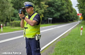 Policyjny dron nad Wschową. Ujawniono 80 wykroczeń na krajowej dwunastce WIDEO