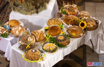 Dożynki Powiatowo-Gminne w Olbrachcicach. Rolnicy świętowali mimo kapryśnej pogody ZDJĘCIA