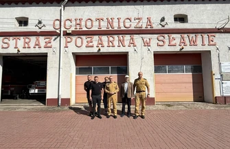 Komendant wojewódzki PSP odwiedził OSP Sława