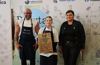 Lubuski Rarytas w I ZS we Wschowie. Tomasz Proc poprowadził warsztaty kulinarne