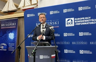 Konferencja PiS w Sławie. Obajtek Ast Błaszczak Brudziński i Szefernaker o bezpieczeństwie Polski