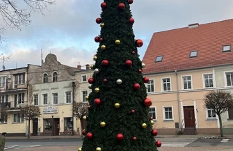 Szlichtyngowa świeci na święta. W centrum stanęła choinka 3D