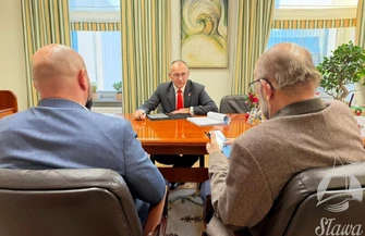 Burmistrz Sławy rozmawiał z wojewodą. Tematem spotkania przekazanie gruntów