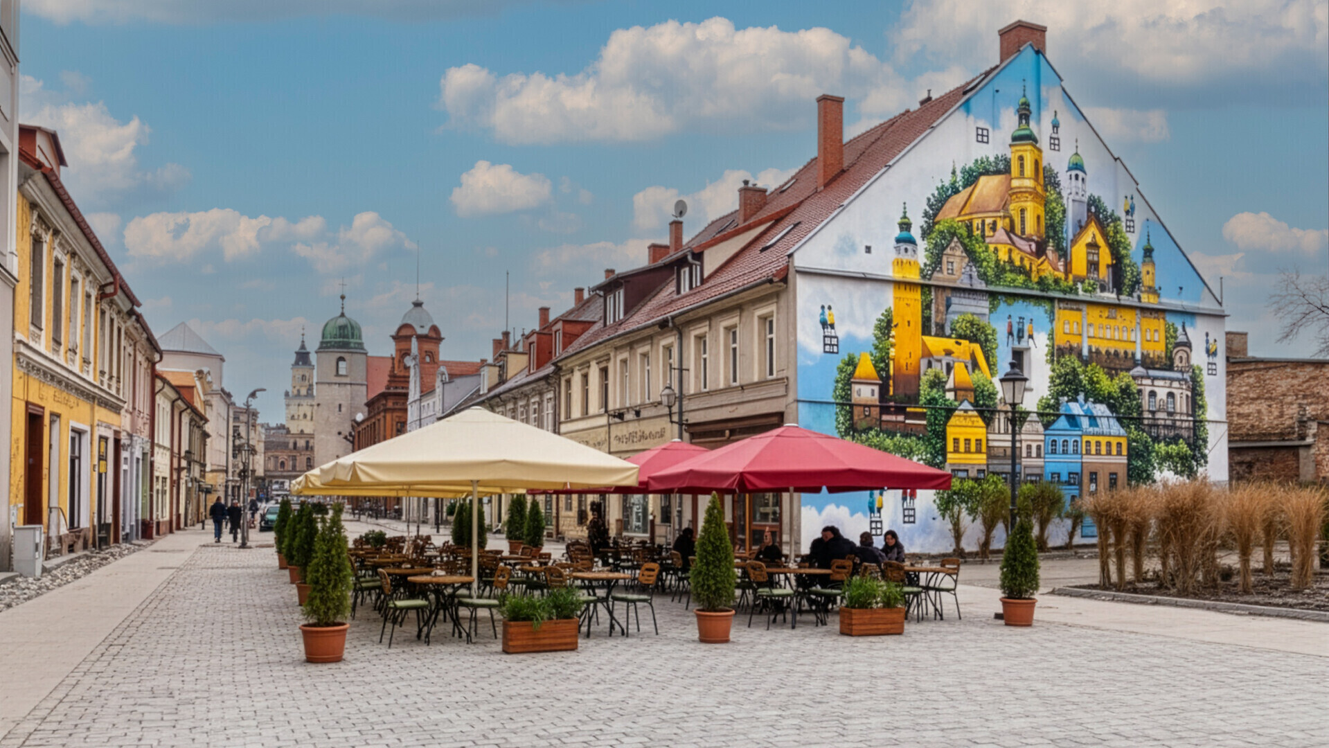 Ogródki wiedeńskie na wschowskim deptaku Gmina kusi przedsiębiorców stawkami