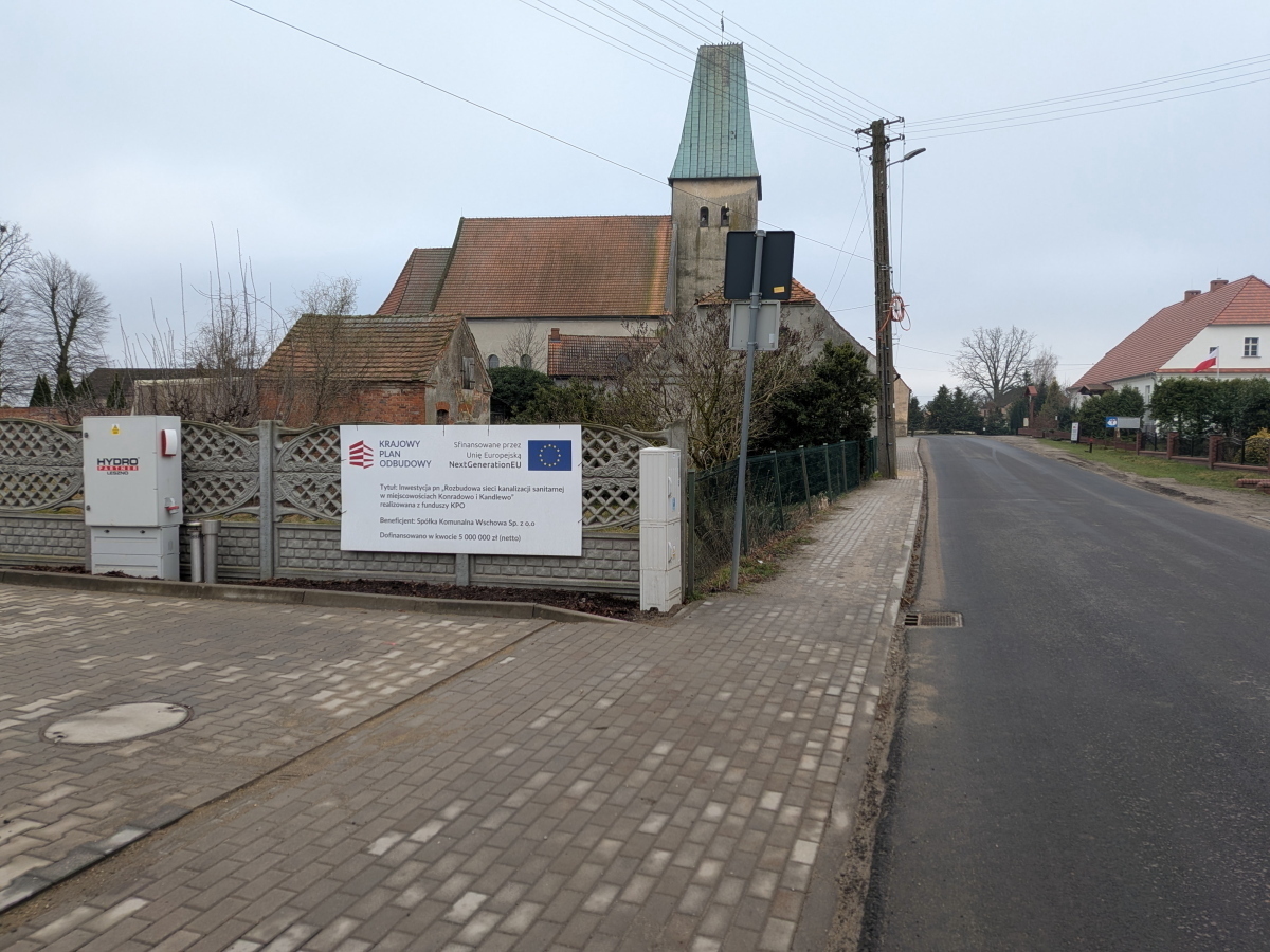 Kanalizacja w Konradowie i Kandlewie gotowa. Można składać wnioski o przyłączenie