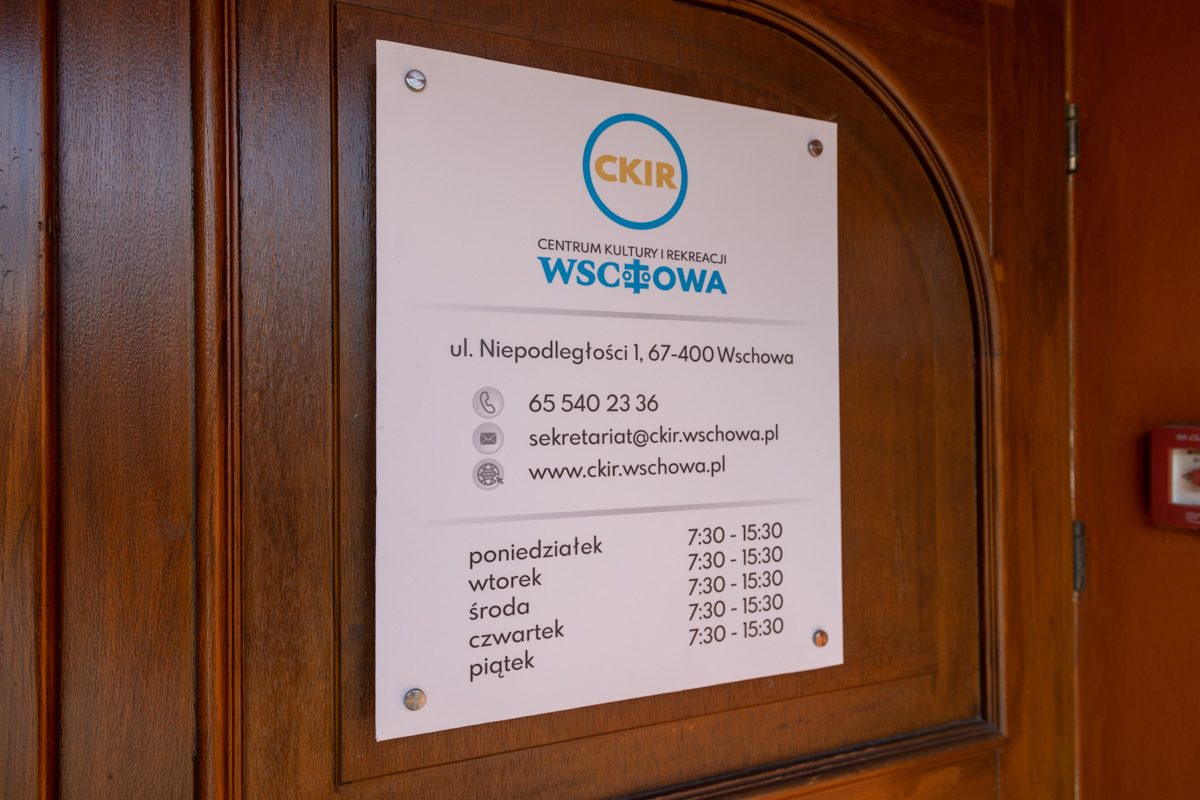 Wykaz lokali użytkowych zarządzanych przez CKiR we Wschowie przeznaczonych do użyczenia