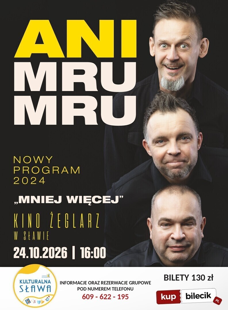 Kabaret Ani Mru-Mru w Sławie. Bilety już w sprzedaży