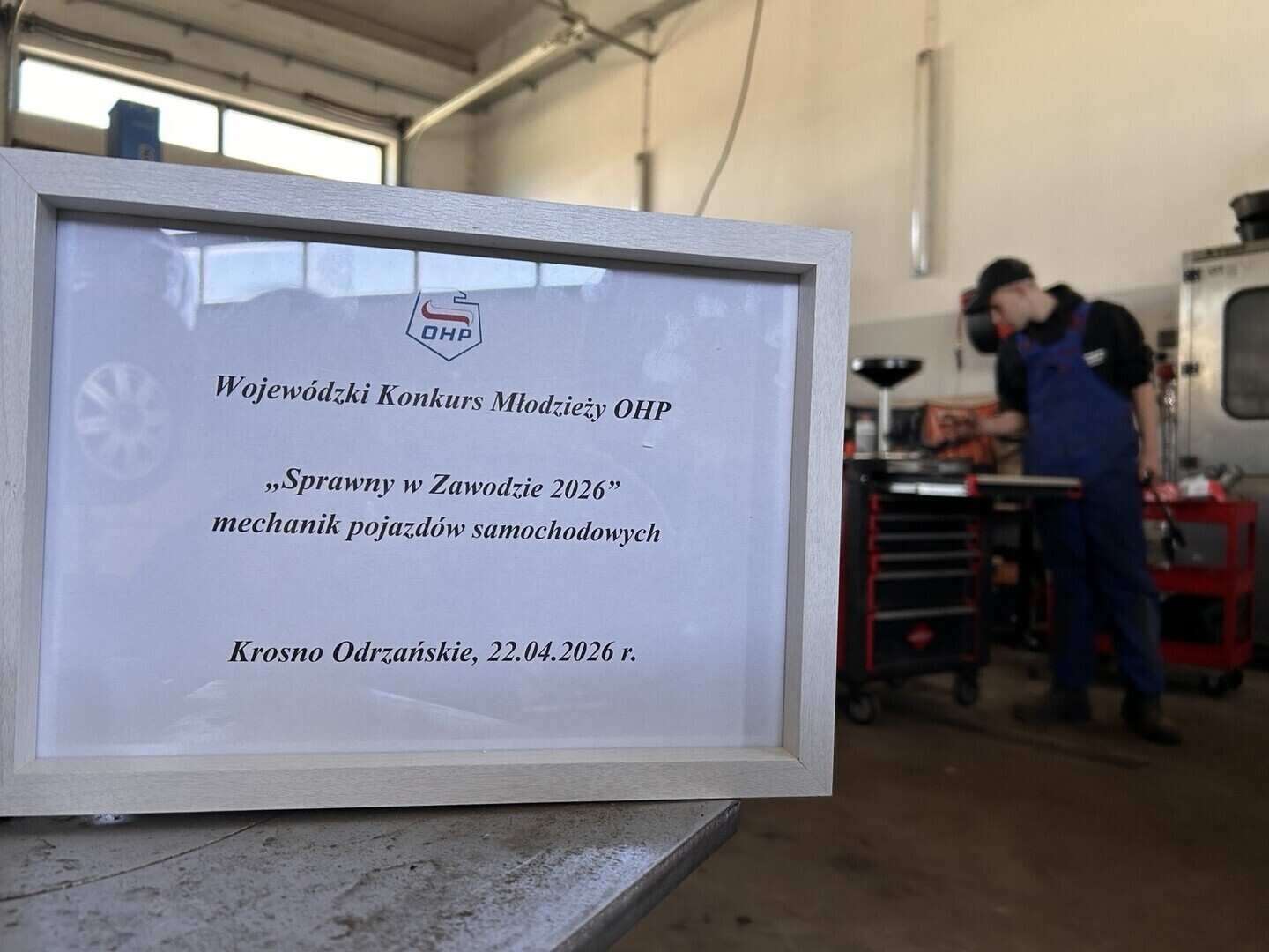 Kacper Kostka ze Wschowy najlepszym młodym mechanikiem w Lubuskiem