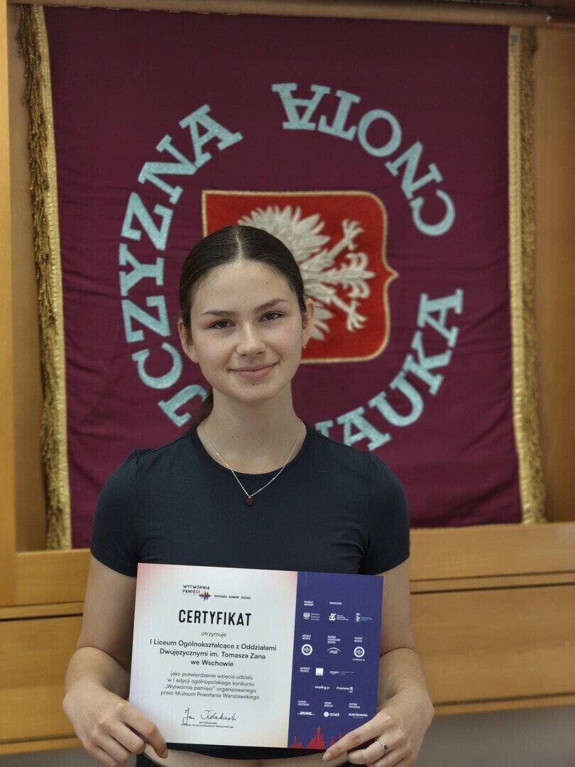 Anna Pasek i jej historia z Kresów. Uczennica z I LO Wschowa wyróżniona w ogólnopolskim konkursie