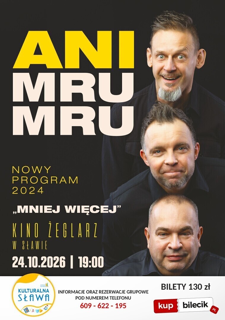 Ani Mru-Mru dwukrotnie w Sławie. SCKiW dokłada drugi występ w Kinie Żeglarz