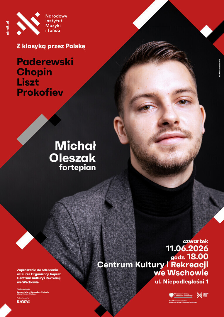 Muzyka klasyczna w przeddzień Dni Wschowy. Pianista Michał Oleszak w CKiR