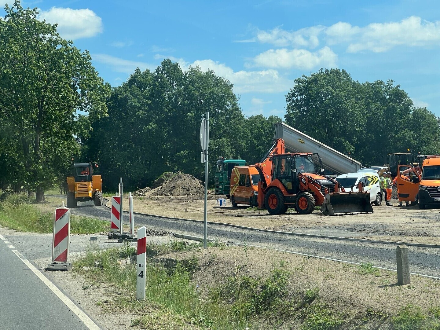 Trwa budowa ścieżki rowerowe na trasie Tylewice-Łysiny