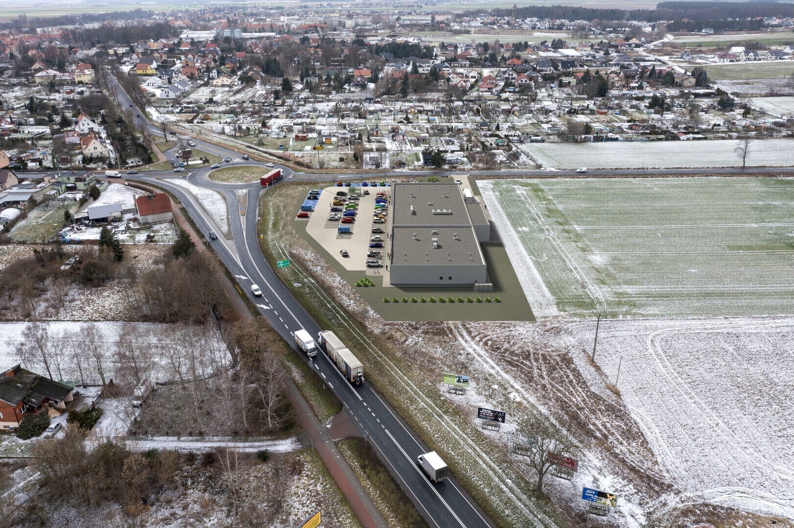 Sklepy pojawią się bezpośrednio przy DK12