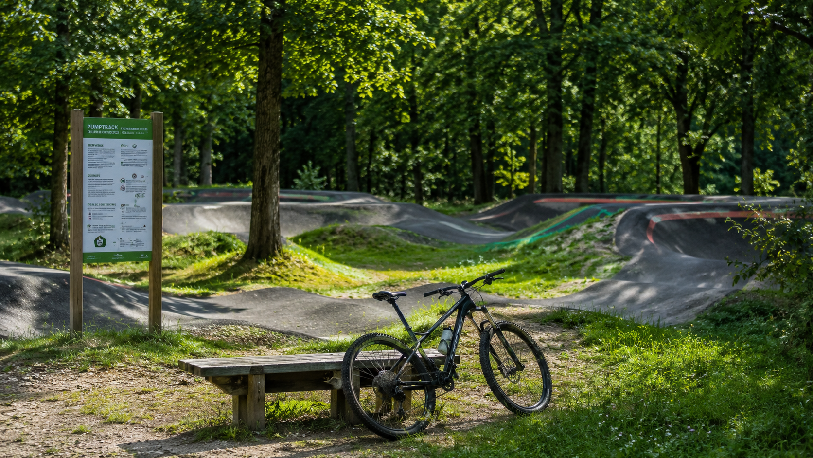 Pumptrack w parku