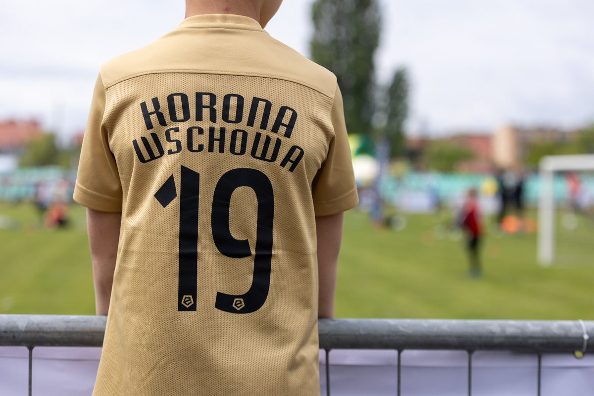 Zawodnik Korony Wschowa na Stadionie we Wschowie