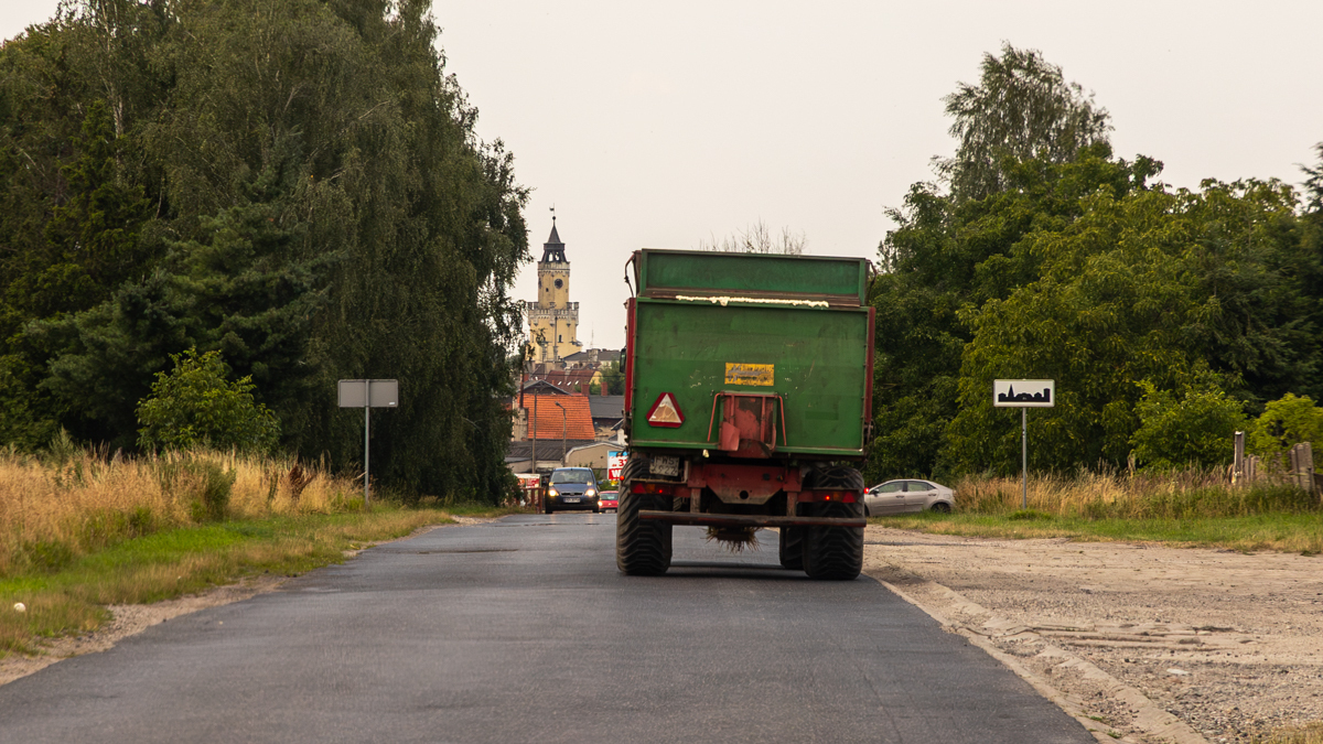Rolnik wjeżdżający do Wschowy