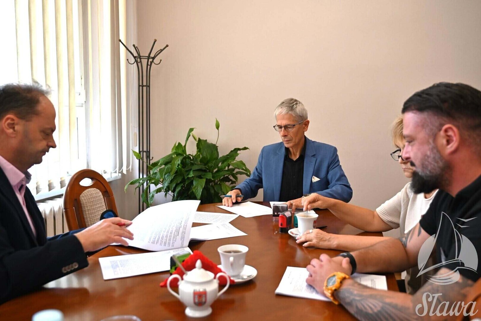 W podpisaniu umowy z projekt ścieżki Gola - obwodnica Sławy