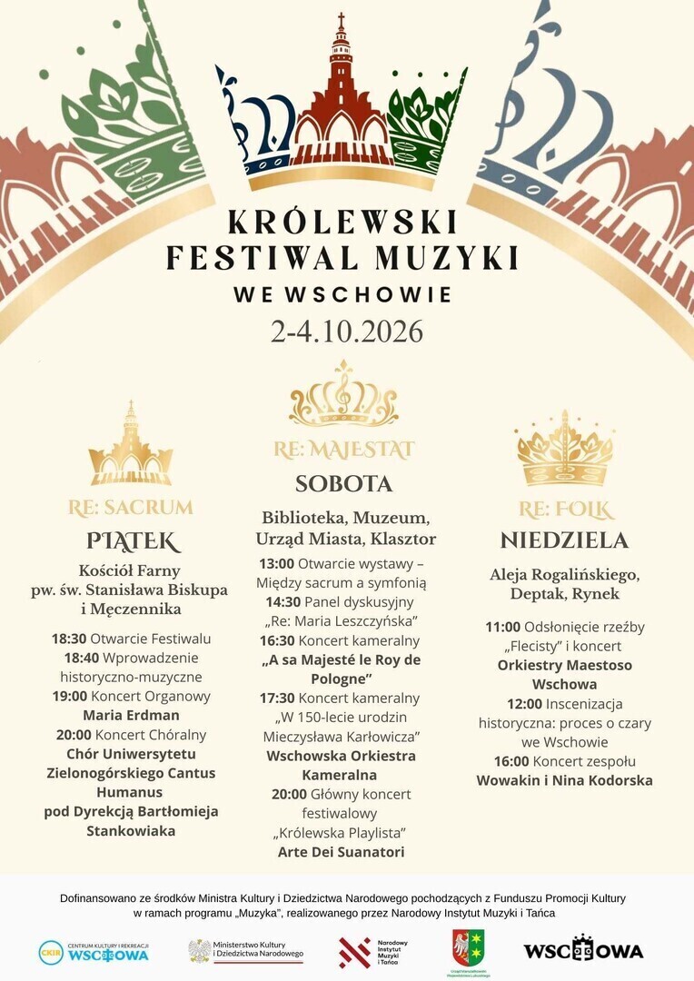 Królewski Festiwal Muzyki - plakat