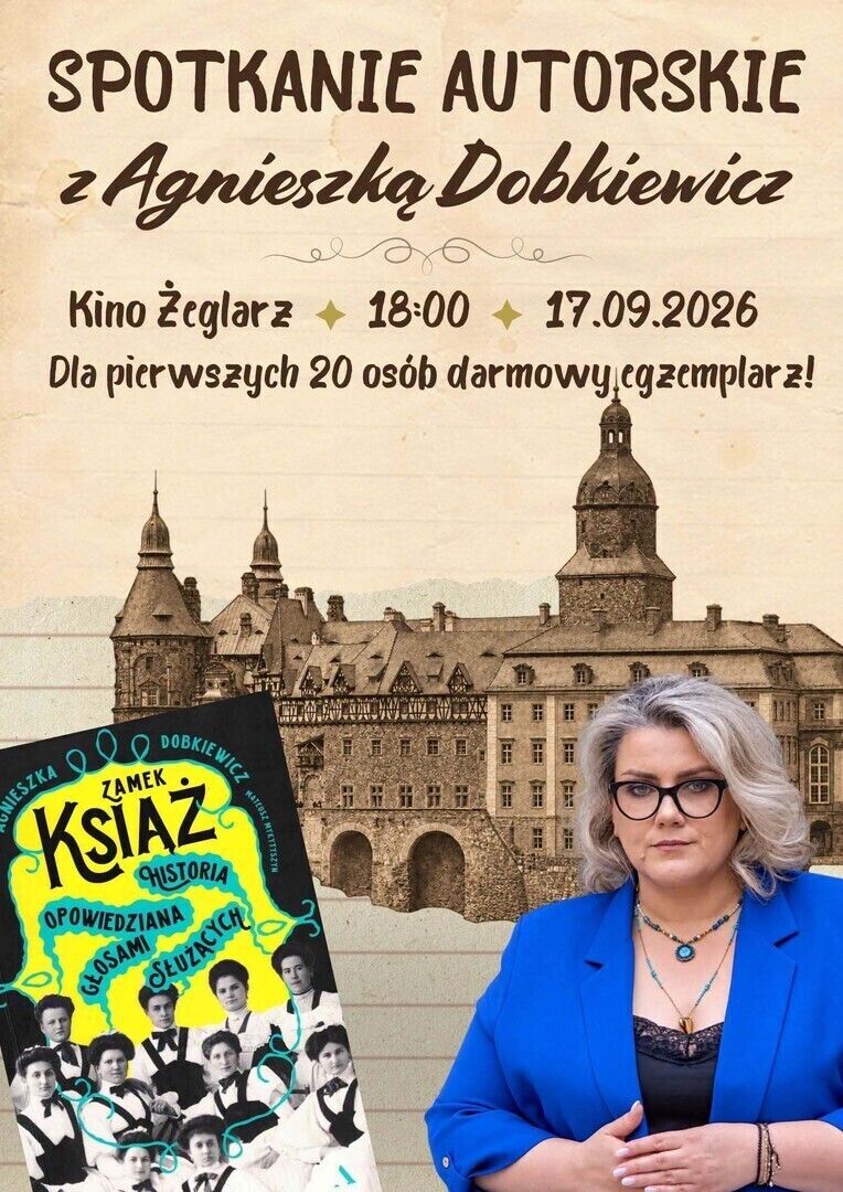 Agnieszka Dobkiewicz w Sławie. Plakat.
